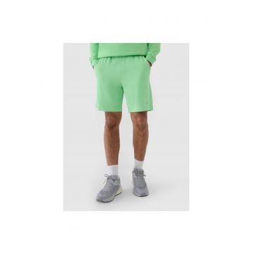 Pantaloni scurti de trening  verzi - bumbac - croiala normala