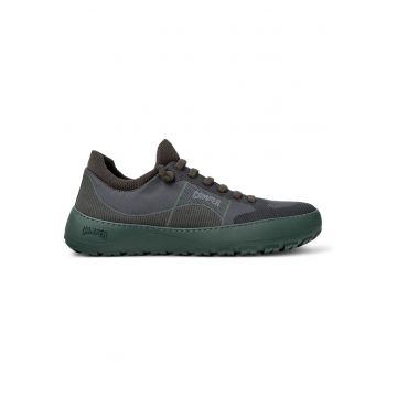 Pantofi sport din material textil cu logo - Gri