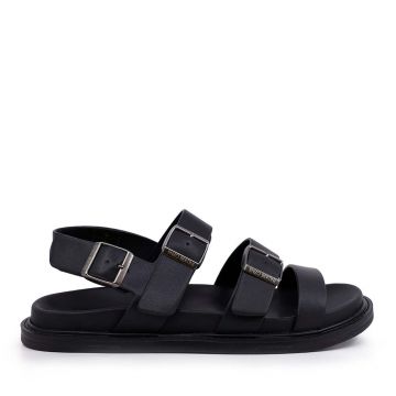 Sandale bărbați Enzo Bertini negre din piele  2449BS33504N