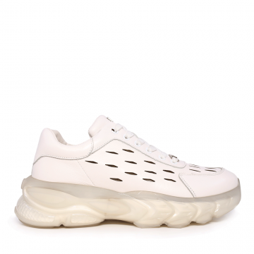 Sneakers bărbați Enzo Bertini albi din piele naturală 3867BPF970A