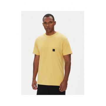 Tricou barbati  ADYKT03246 - Bumbac - Galben - Galben