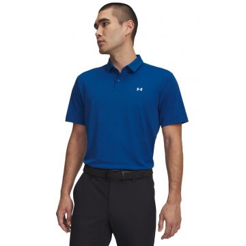 Tricou polo cu logo si protectie UPF - Albastru royal