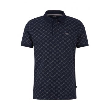 Tricou polo din material pique Paigam - Albastru inchis
