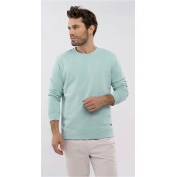 Bluza de trening cu decolteu la baza gatului  B-Andy pentru barbati - menta