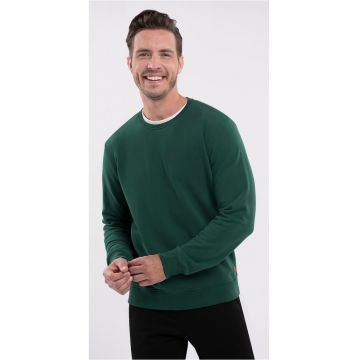 Bluza de trening cu decolteu la baza gatului  B-Andy pentru barbati - Verde