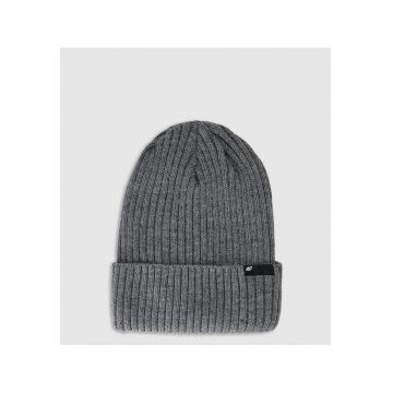 Caciula de iarna  model beanie - gri - material sintetic - tehnologie Thinsulate