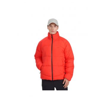 Geaca de puf barbati  rosie - umplutura sintetica reciclata - croiala regulara