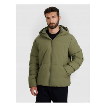 Geaca de puf barbati  verde/kaki - poliester