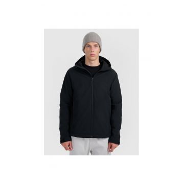 Geaca de trekking barbati -  poliester - negru -