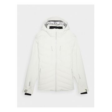 Geaca Tehnica de Schi Barbati  Dermizax cu Gluga Detasabila si Izolatie PrimaLoft - Gri Deschis