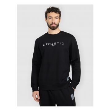 Hanorac barbati  negru - bumbac - elemente reflectorizante - croiala regular