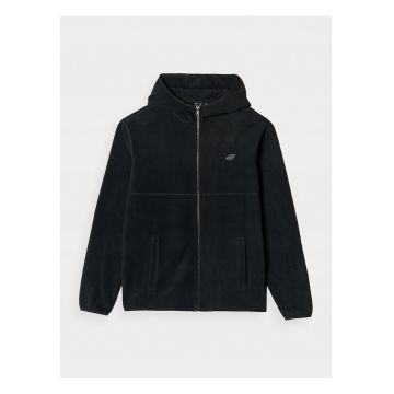 Hanorac barbati  polar cu gluga - negru - greutate medie - Negru