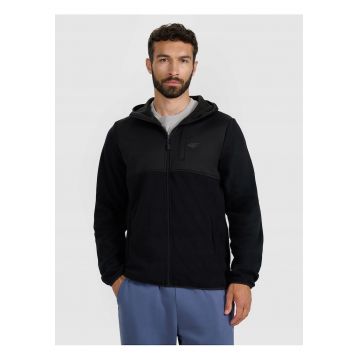 Hanorac barbati -  polar cu gluga - regular - negru