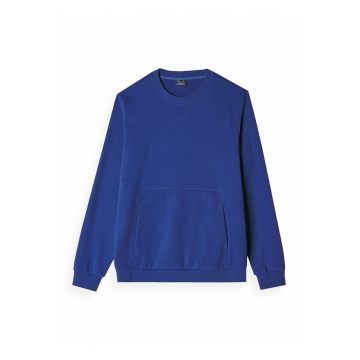 Hanorac Barbati  Sport Casual Bleumarin Regular Fit Fara Gluga Marime