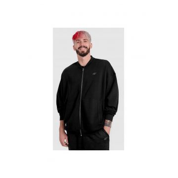 Hanorac oversize barbati  x Tomasz Fornal - negru - design sportiv - dragon grafic -