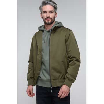 Jacheta cu fermoar Limon - Verde pal