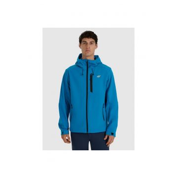 Jacheta trekking barbati -  poliester - albastru