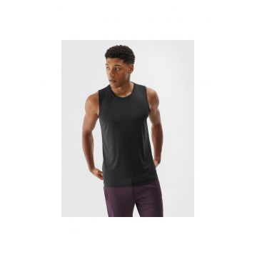 Maiou sport barbati -  TRIOC 4F - culoare neagra - material respirabil