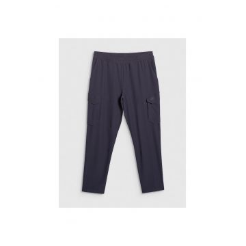 Pantaloni Antrenament Barbati -  Uscare Rapida - Buzunare Cargo - 374151 - Bleumarin inchis