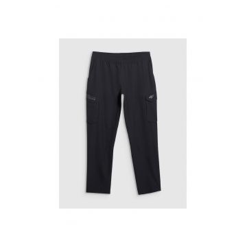 Pantaloni Antrenament Barbati -  Uscare Rapida - Buzunare Cargo - 37945 - Negru