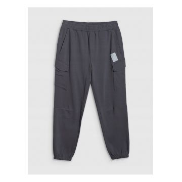 Pantaloni barbati -  jogger - bumbac - gri -