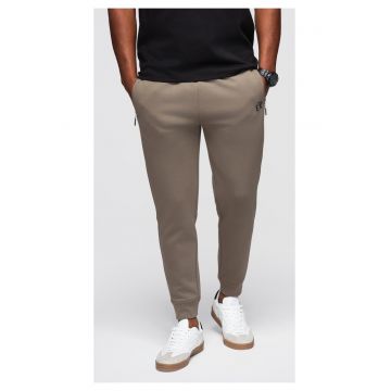 Pantaloni de trening cu picioare elastice  OM-PASK-0223 - Gri cenusiu