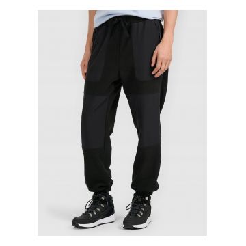 Pantaloni jogger din fleece pentru barbati -  negru - tehnologie 4FWarm - talie medie