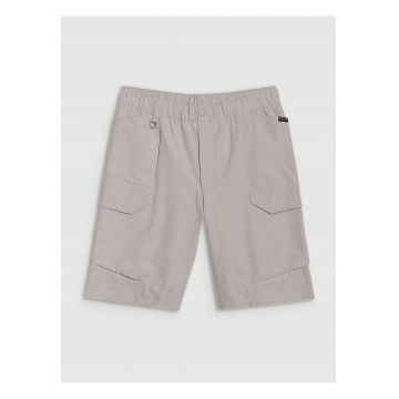 Pantaloni scurti barbati  gri - material sintetic - elastic