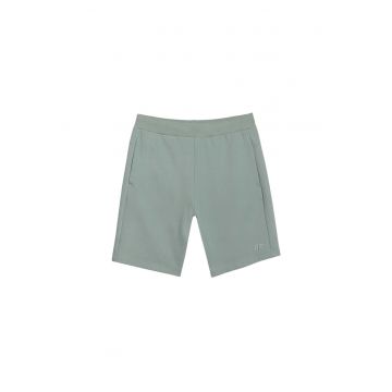 Pantaloni scurti de trening  verde - material sintetic/bumbac - Kaki