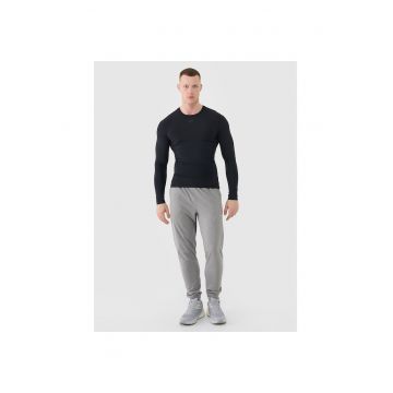 Pantaloni sport barbati  antrenament - gri - material respirabil