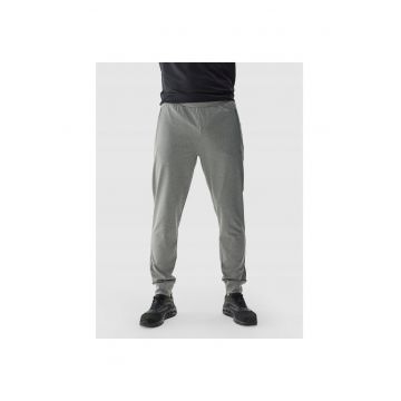 Pantaloni sport barbati -  poliester - gri -
