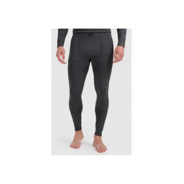 Pantaloni sport barbati  termoactivi - fara cusaturi - negru - poliester -