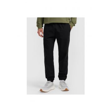 Pantaloni sport pentru barbati -  din bumbac - negru