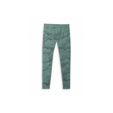 Pantaloni termoactivi  barbati - fara cusaturi - verde - poliester