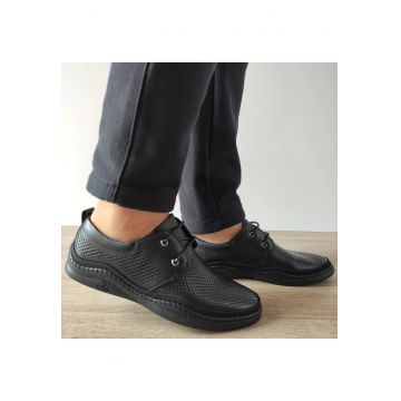 Pantofi Perforati Barbati  64000A 01-N Negri - Negru