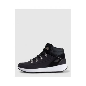 Pantofi sport barbati RAW25FWINM061-21S - 4F - Piele naturala - Negru