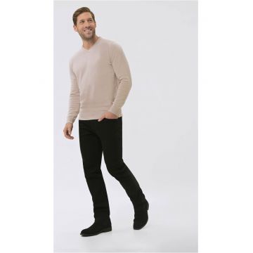 Pulover cu decolteu in V pentru barbati  S-Klaro - Bej - Bej