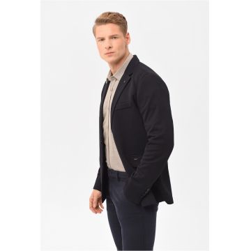 Sacou pentru barbati  JB-Bond - Regular Fit - Casual - Albastru marin