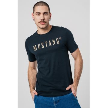 Tricou cu imprimeu logo - Bleumarin