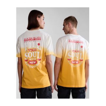 Tricou in degrade cu imprimeu Howard -