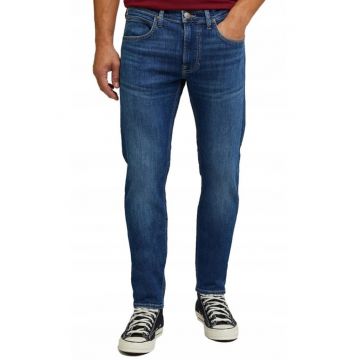 Blugi barbati Luke cu croiala Slim Tapered si talie medie albastru 60919 - Albastru inchis