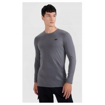 Bluza barbati  maneca lunga - gri - bumbac -