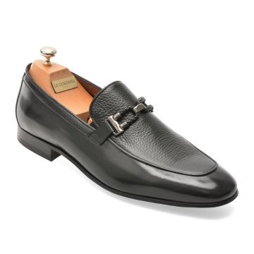 Mocasini eleganti LE COLONEL negri, 70335, din piele naturala