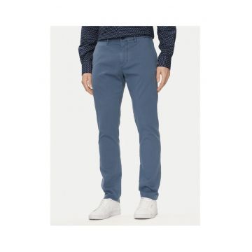 Pantaloni chino barbati -  Albastru - 60% bumbac organic - 37% bumbac - 3% elastan - 33/32