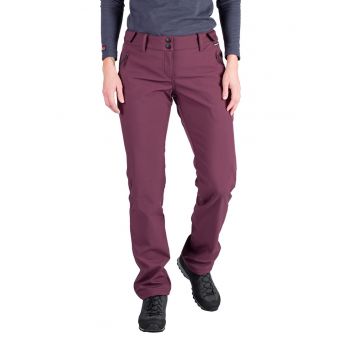 Pantaloni cu buzunre cu fermoar pentru drumetii Katy - Violet tyrian