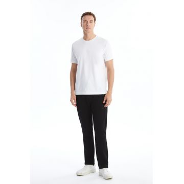 Pantaloni jogger cu buzunare cu fermoar - Negru
