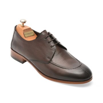 Pantofi eleganti LE COLONEL maro, 72903, din piele naturala