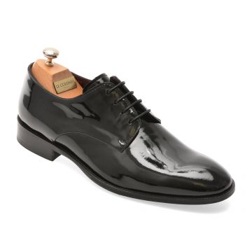 Pantofi eleganti LE COLONEL negri, 49817, din piele naturala lacuita