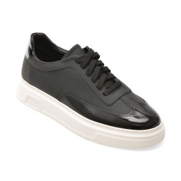 Pantofi sport MARCO BUFFON negri, BF1015, din piele naturala