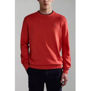 Pulover cu decolteu la baza gatului Droz - Rosu vermillion